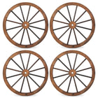 Dreamade 30-Inch Wagon Wheels 4 Pieces, Decorative Wooden Wheels