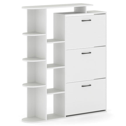 Dreamade Shoe Cabinet with 3 Flip Drawers