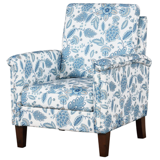 Dreamade Upholstered Accent Chair with Floral Pattern