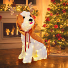 Dreamade Lighted Christmas Dog, Indoor Outdoor Puppy Decoration w/LED Lights