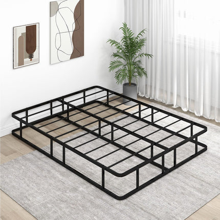 Dreamade 10 Inch Bed Frame Queen Size, Metal Platform Queen Bed Frame, Heavy Duty Steel Slat Support