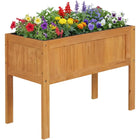 Dreamade Solid Wooden Raised Garden Bed w/Legs (35”Lx 16”Wx24”H)