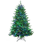 Dreamade 6ft Pre-lit Christmas Tree, Hinged Artificial Xmas Tree w/ 420 APP Controlled LED Lights - DreamadeUS