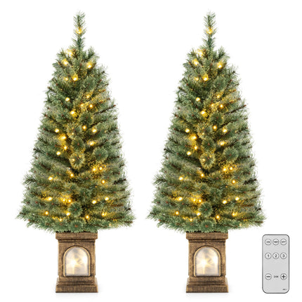 Dreamade 4ft Pre-Lit Christmas Tree for Entrances
