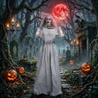 DREAMADE 5.6FT Halloween Standing Double-Face Ghost Bride