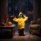 DREAMADE 30 Inch Halloween Little Yellow Raincoat Animatronic Prop Decor
