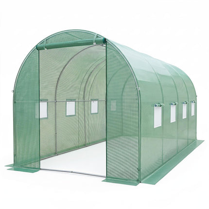 Dreamade 15 x 7 x 7 ft Walk-in Tunnel Greenhouse for Outdoors