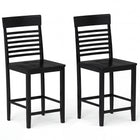 Dreamade Dining Chair Set of 2/4 with Footrests and Solid Wood Frame