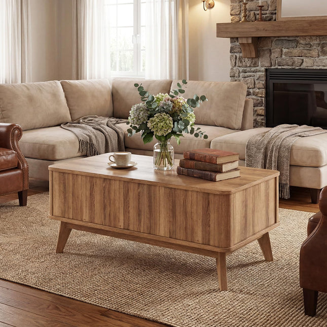 Dreamade 35.5" Lift Top Coffee Table with Storage
