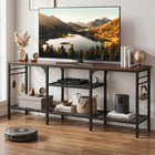 Dreamade 3-Tier TV Stand for TVs up to 65 Inch with Open Storage Shelves