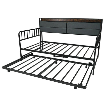 Dreamade Daybed with Trundle Twin Bed Frame