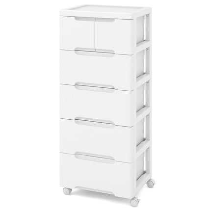 Dreamade Plastic Rolling Storage Drawer Cart on Wheels