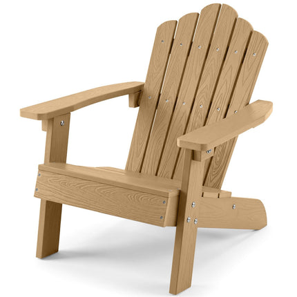 Dreamade Kids Adirondack Chair, All-Weather HIPS Children's Outdoor Chair with Tilted High Backrest