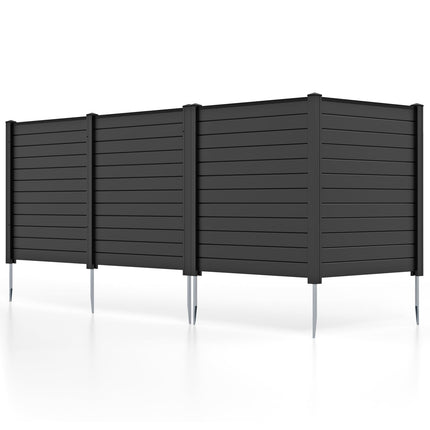 Dreamade Air Conditioner Fence 2 Panels - 48''W x 48''H Outdoor Privacy Screen with Upgraded Metal Stakes