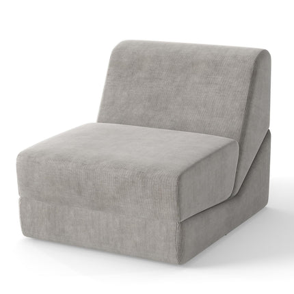 Dreamade 3-in-1 Folding Sofa Bed Convertible Sleeper Chair with Back Support, High Density Sponge