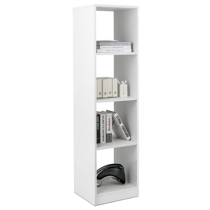 Dreamade 56” Tall Bookcase, 4-Cube Bookshelf with 4 Anti-Tipping Kits