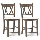 Dreamade Wood Bar Stools Set of 2/4, 24