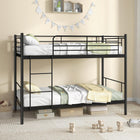 Dreamade Metal Bunk Bed Twin Over Twin, Bunk Beds for Kids, Teens & Adults Bunk Bed with Stairs