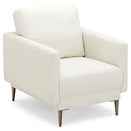 Dreamade Sofa Couch, for Bedroom, Reception Rooms, Chair & Loveseat(Grey & White)