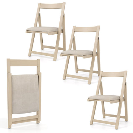 Dreamade Folding Dining Chairs Set of 4