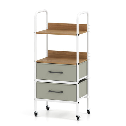Dreamade Utility Rolling Cart with Foldable Fabric Drawers