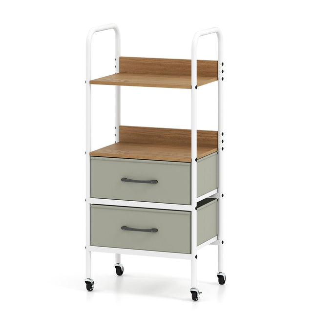 Dreamade Utility Rolling Cart with Foldable Fabric Drawers
