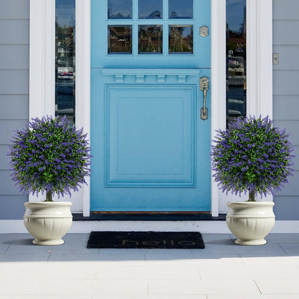 Dreamade 22'' Artificial Wisteria Topiary Ball Tree with Vivid Wisteria
