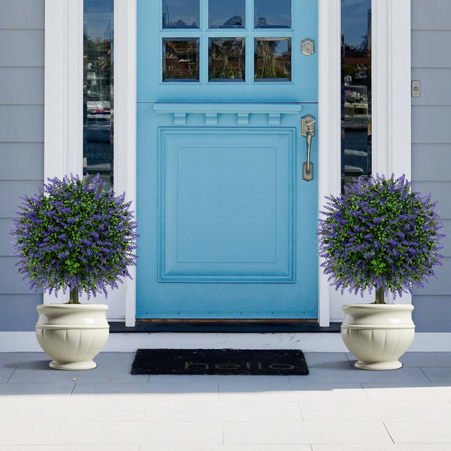 Dreamade 22'' Artificial Wisteria Topiary Ball Tree with Vivid Wisteria
