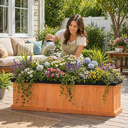 Dreamade Raised Garden Bed with 3 Drainage Holes (44"x10"x12")