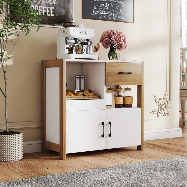 Dreamade Buffet Sideboard with Pull-Out Shelf
