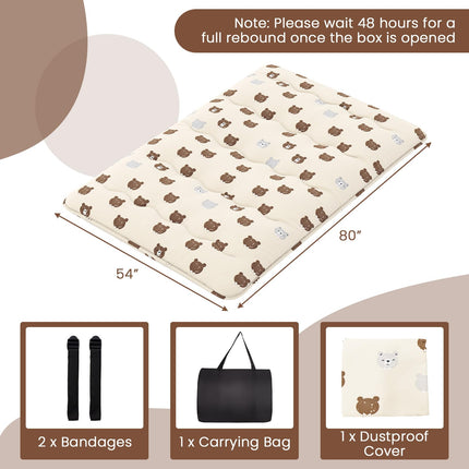 Dreamade Japanese Floor Mattress, 4 Inch Futon Mattress with Washable Cover & Storage Bag