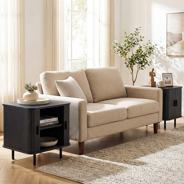 Dreamade 24’’ Large Century Modern Nightstand Set of 2/1