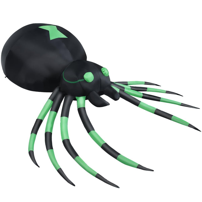 DREAMADE 6 FT Lighted Inflatable Spider Halloween Yard Decoration