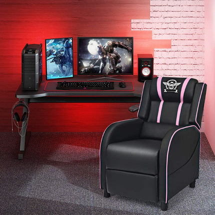 Gaming Recliner Chair, Racing Style Single Recliner Sofa - Dreamade