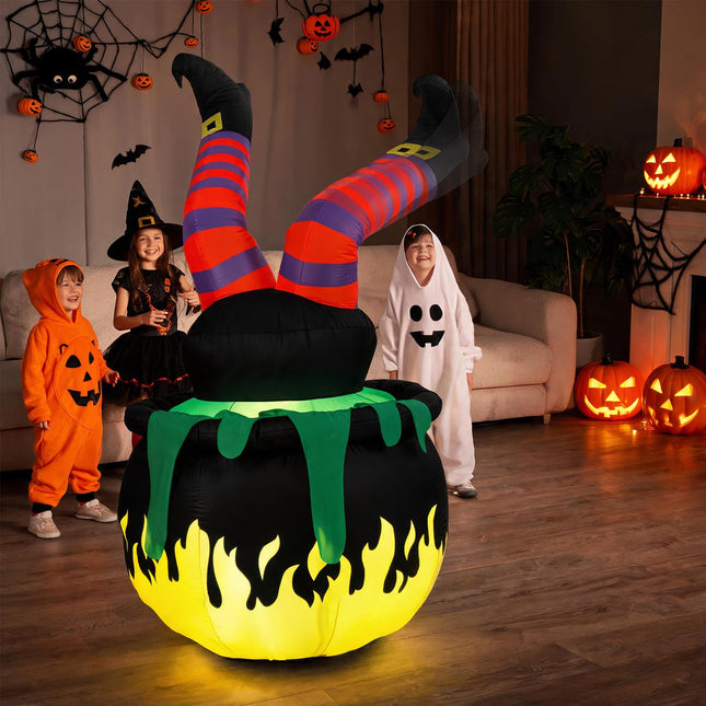 DREAMADE 6 FT Halloween Inflatable Witch Legs