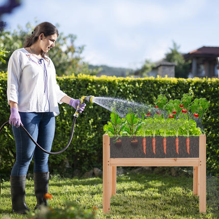 Dreamade 30”x18”x24” Raised Garden Bed Elevated Wood Planter Box with Legs