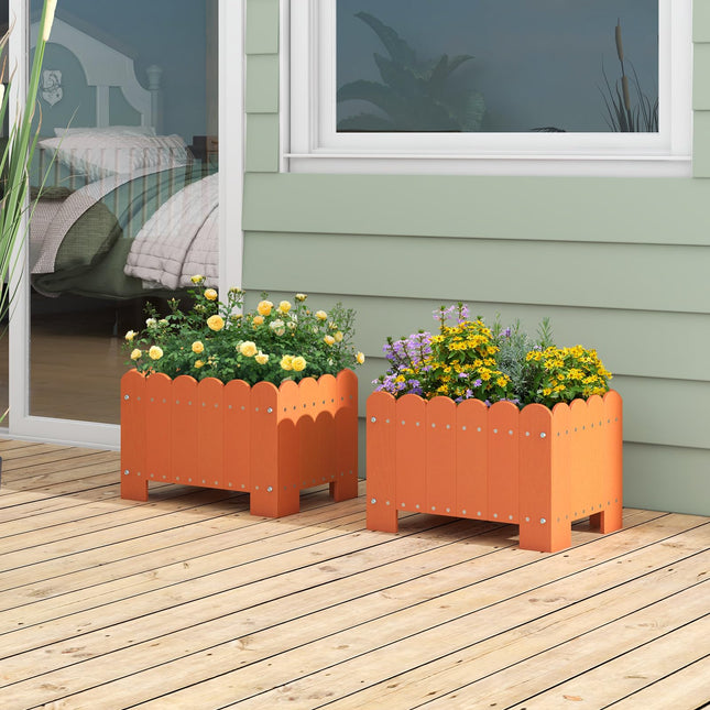 Dreamade 2 Pack Rectangular Planter Box