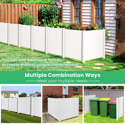 Trash Can Enclosure with 3 Stakes - Dreamade