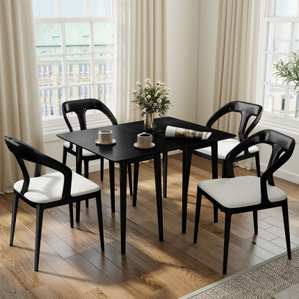 Dreamade Dining Table Set with 2 Rectangular Dinner Tables for 4-6