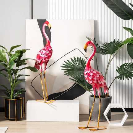 Dreamade Flamingo Garden Statues Set of 2