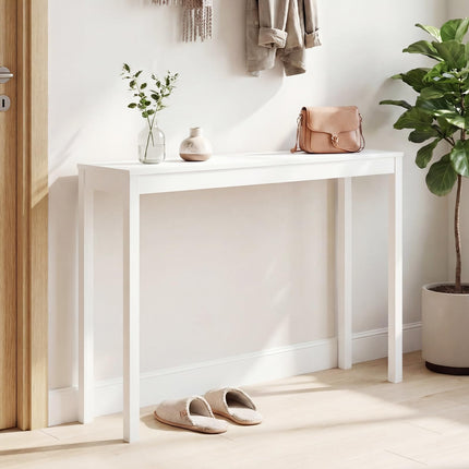 Dreamade Wood Console Table | 48" Narrow Entryway Table with Solid Wood Legs & Thickened Top