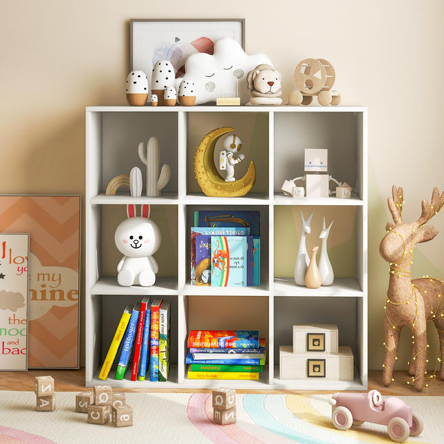 Dreamade 9-Cube Bookcase White