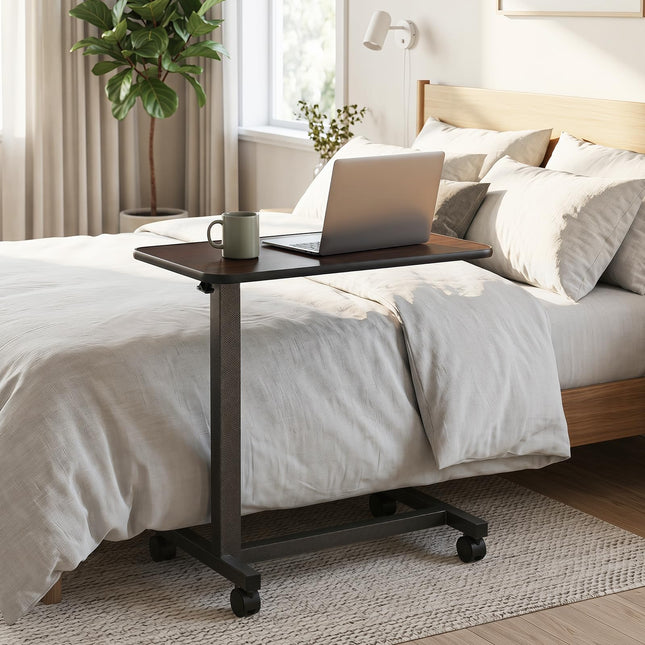Dreamade Overbed Table with Lockable Rolling Wheels