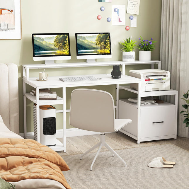 Dreamade Computer Desk with Drawer