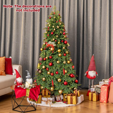 Dreamade 6ft Artificial Christmas Tree, Unlit Green Hinged Xmas Full Tree with 721 Lush Branch Tips