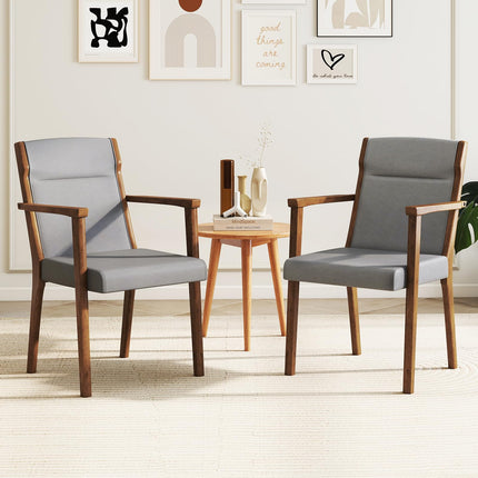 Dreamade Mid Century Modern Dining Chairs Set of 2/4 Upholstered Accent Chair with High Back
