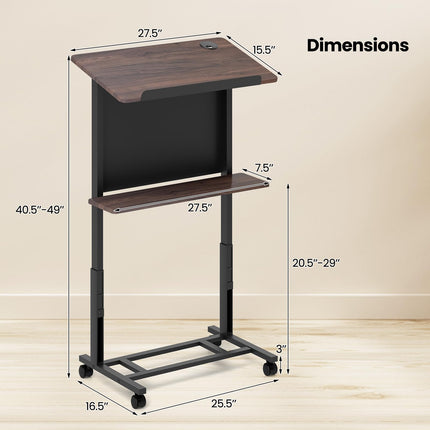 Dreamade Mobile Podium Stand