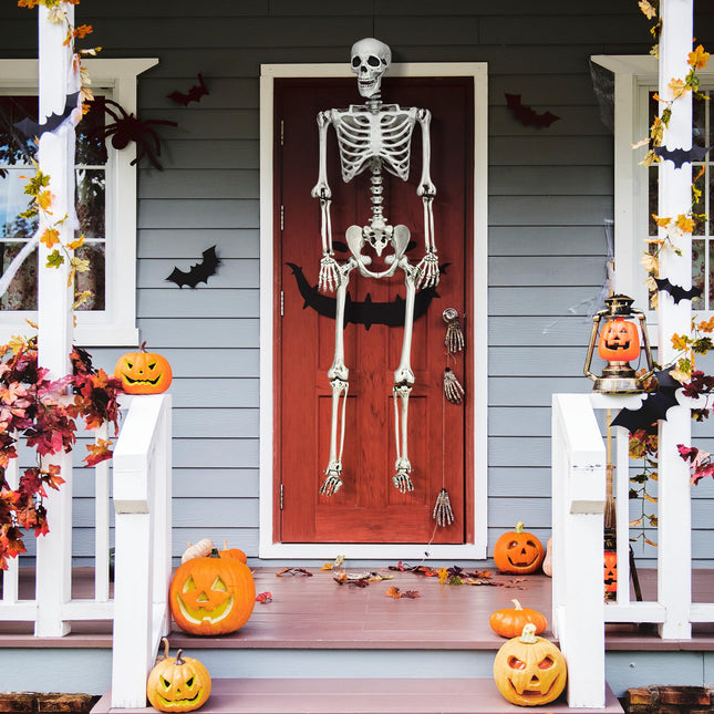 DREAMADE 5.4 FT Posable Full Body Halloween Skeleton