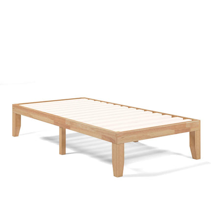 King/Queen/Full/Twin Size No Box Spring Needed 14 Inch Solid Wood Platform Bed Frame