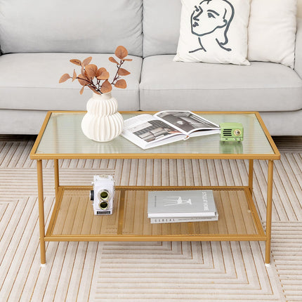 Dreamade 2-Tier Modern Coffee Table